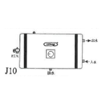 German Pool 德國寶 GPU-6.5E V J J10 25公升 橫掛牆式 圓型中央儲水式電熱水爐 (右邊出入水) (前置發熱線) (外置電箱)